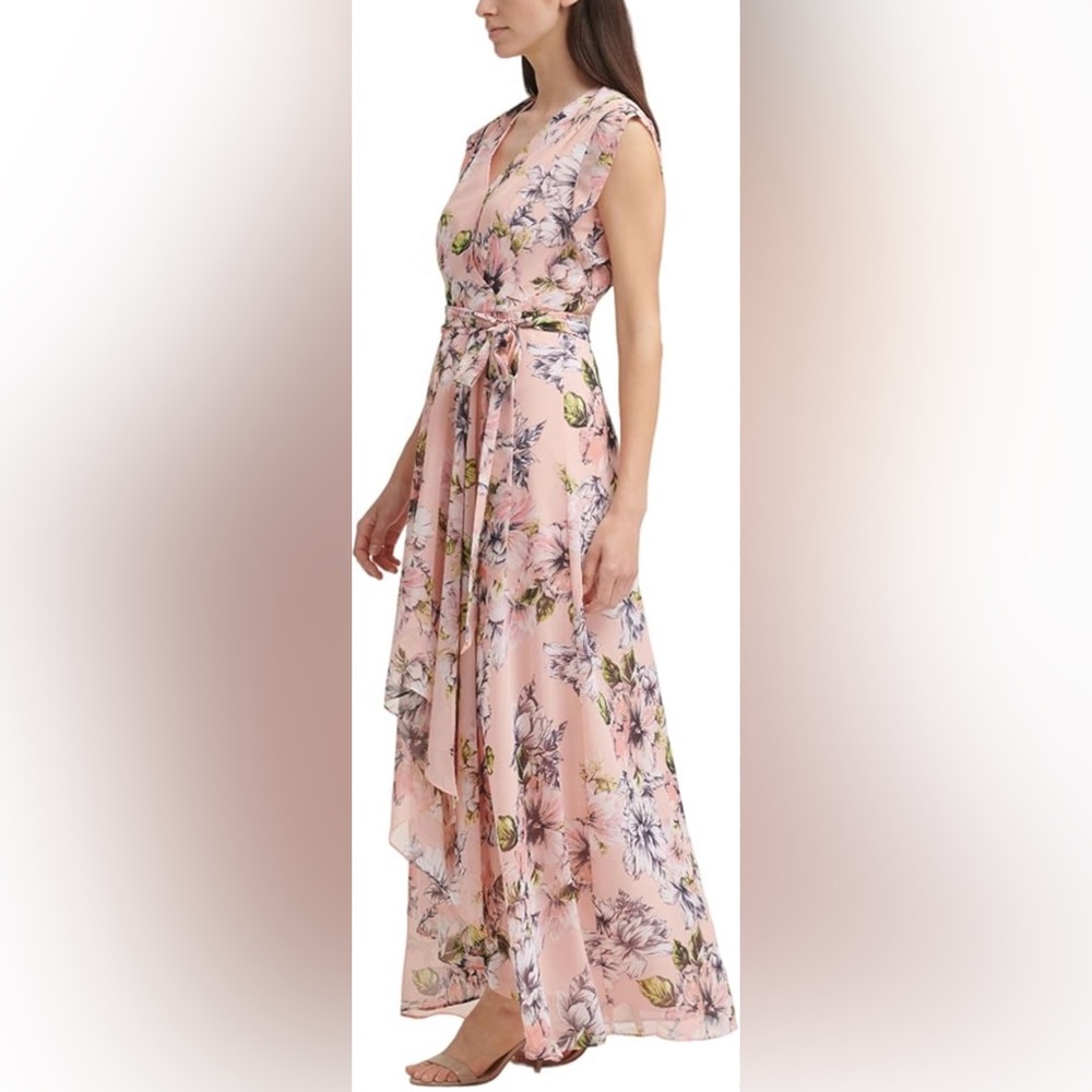 Eliza J Asymmetrical Floral Dress - Picture 4 of 5